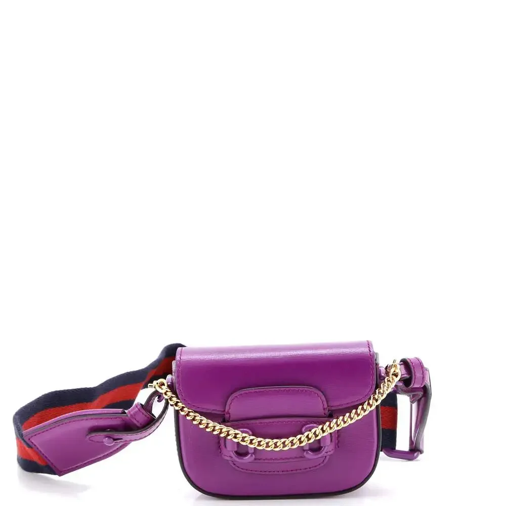 Gucci Horsebit Shoulder Bag Leather #186373G11B - Picture 2 of 7